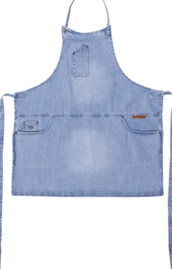 5 Pocket Slim Fit Apron Washed Indigo