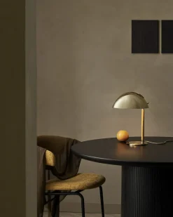 9209 Table Lamp Base: Brass, Shade: Polished Brass