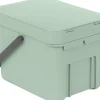 Affaldsspand m/låg sort. kon. 6 ltr