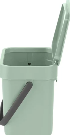 Affaldsspand m/låg sort. kon. 3 ltr