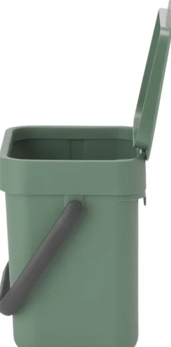 Affaldsspand m/låg sort. kon. 3 ltr