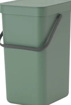 Affaldsspand m/låg sort.kon. 12 ltr
