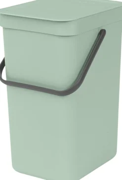 Affaldsspand m/låg sort.kon. 12 ltr