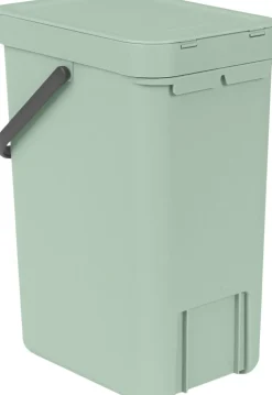 Affaldsspand m/låg sort.kon. 12 ltr