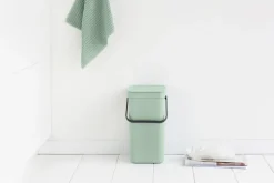 Affaldsspand m/låg sort.kon. 12 ltr
