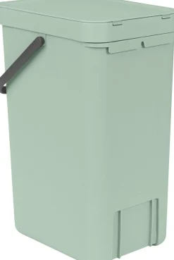 Affaldsspand m/låg sort.kon. 16 ltr