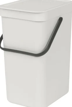Affaldsspand m/låg sort.kon. 12 ltr