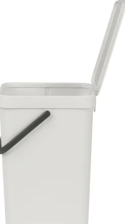 Affaldsspand m/låg sort.kon. 12 ltr