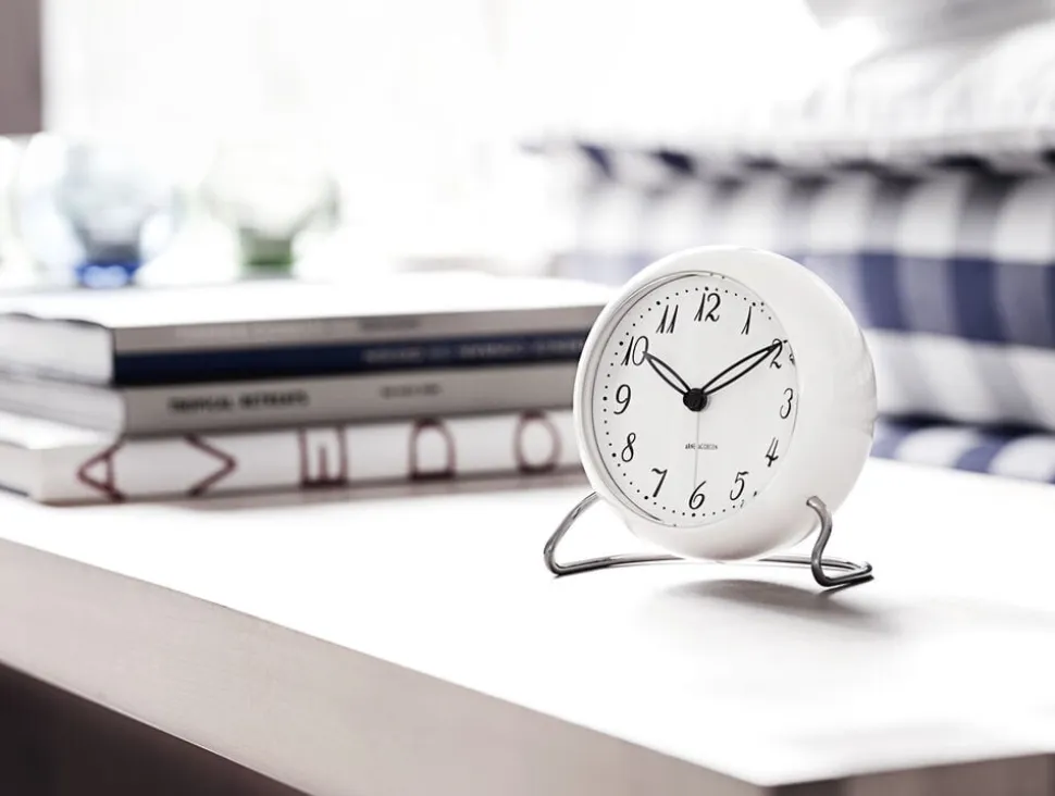 AJ LK bordur, hvid/hvid, Ø 11 cm, alarm