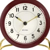 AJ Station bordur bordeaux/hvid, Ø 11 cm, alarm