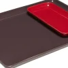 Amare Bakke Burgundy/Rød sæt af 2