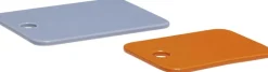 Amare Smørplatter Lyseblå/Orange sæt af 2
