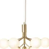 Apiales 9, brushed brass / opal