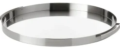 Arne Jacobsen serveringsbakke Ø 33,5 cm steel
