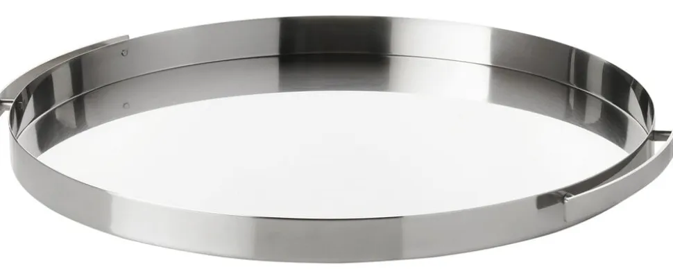 Arne Jacobsen serveringsbakke Ø 33,5 cm steel