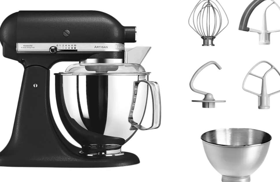 Artisan røremaskine 4,8 l – inkl. ekstra tilbehør