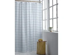 Badeforhæng 180x220 Vista Linen blue