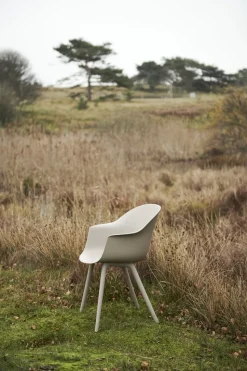 Bat Dining Chair - Un-Upholstered, Plastic base, Monochrome,