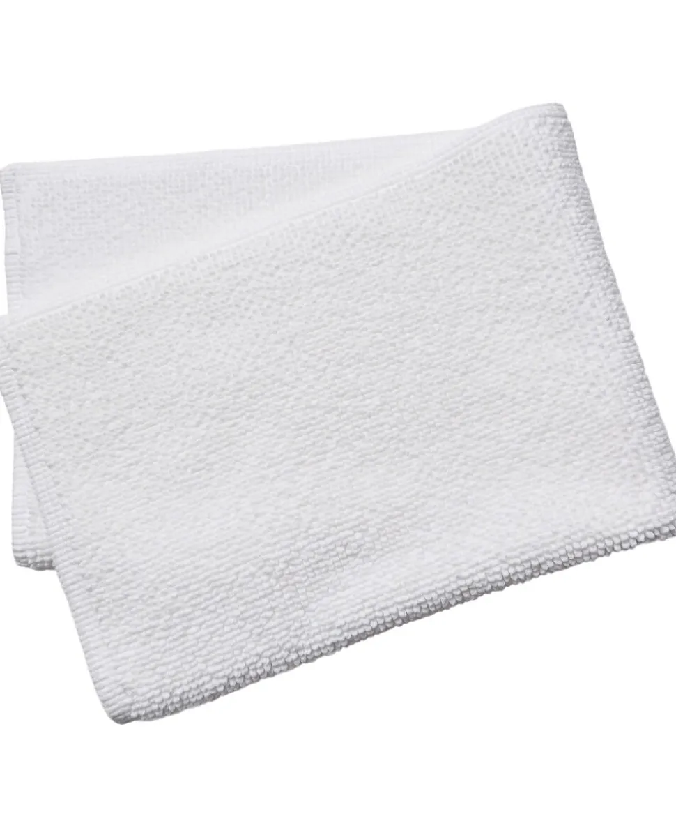 Bathmat stonewashed 60x90 white GOTS