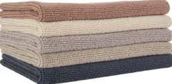 Bathmat stonewashed 50x80cm taupe grey GOTS