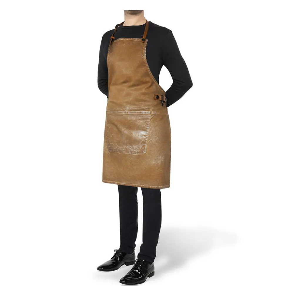 BBQ Style Apron Gold Wash