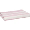 Beach towel 100x180 PINK /star white stripe