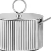 BERNADOTTE SUGAR BOWL STAINLESS STEEL INCL. SPOON