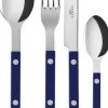 Bistrot Solid / 4 pieces cutlery set / Navy blue