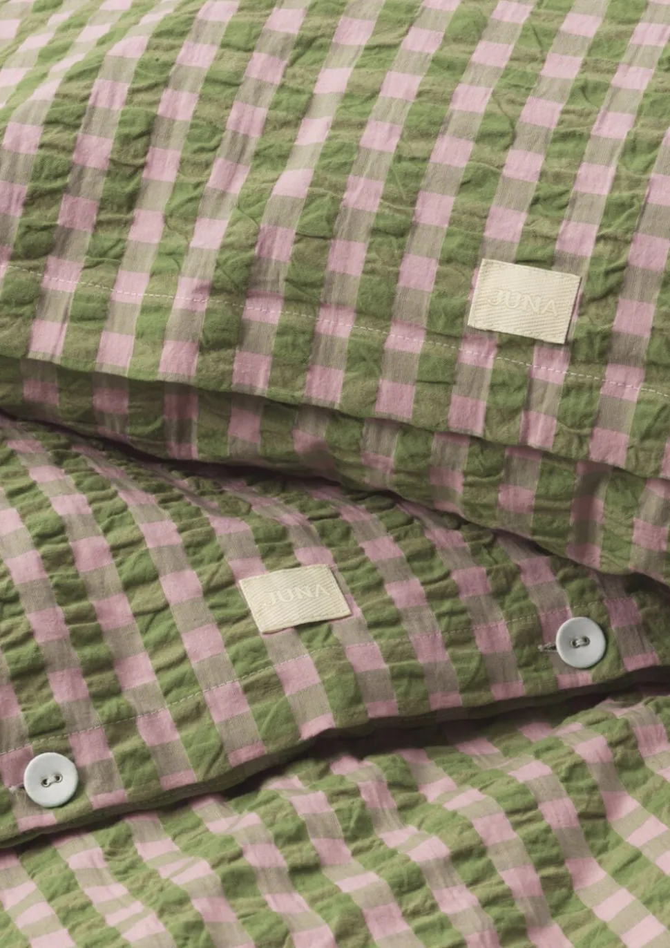Bæk&Bølge Sengetøj grøn/soft pink DK