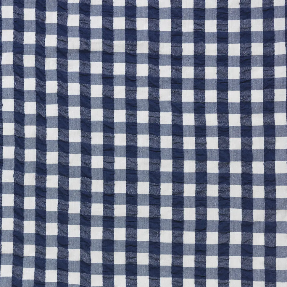 Bæk&Bølge Sengetøj mørk blå/hvid 140x220 cm DK