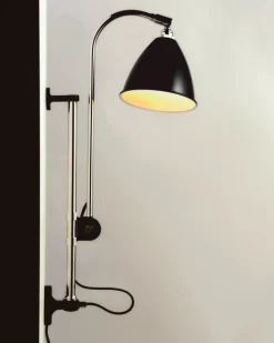 BL5 Wall Lamp 16 all brass parts/charcoal black shade