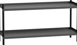 BOLT Shelving 1000 - 2 shelves Oak Black Anthracite