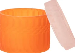 Bonbonniere, orange/pink, 8,5xø9 cm