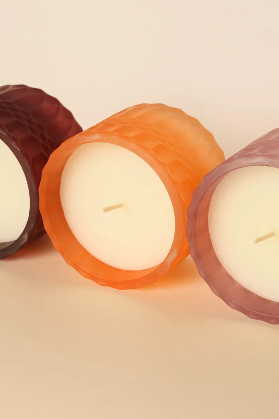 Bonbonniere, orange/pink, 8,5xø9 cm
