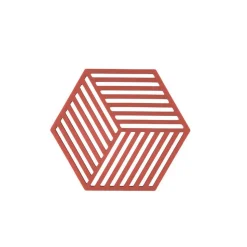 Bordskåner Hexagon Burned Red