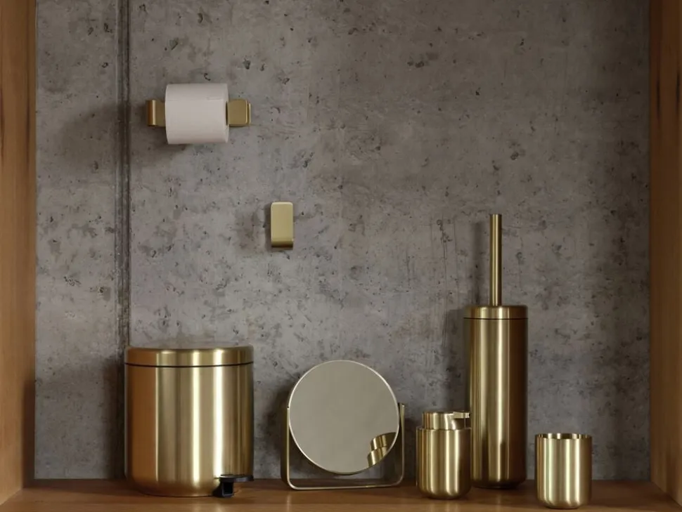 Bordspejl m. 5 x forstørrelse Ume Brass finish
