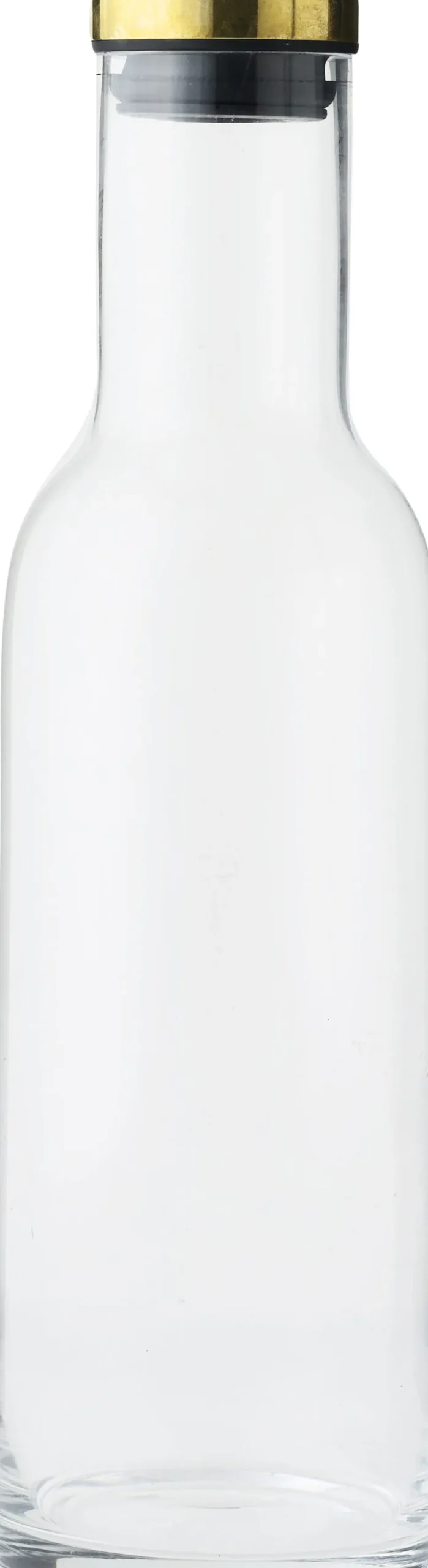 Bottle Carafe, 1 L. , Clear/Brass