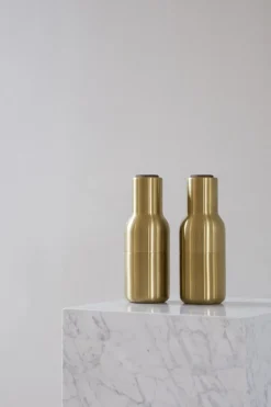Bottle Grinder, Brushed Brass, Waln