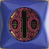 Bowl 12cm sq. flat, Holiday Alphabet O, Versace