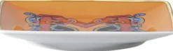 Bowl 12cm sq. flat, Holiday Alphabet M, Versace