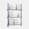 Box set, Magazine Shelving MS.115. 1, Oak shelves, Deep Blue