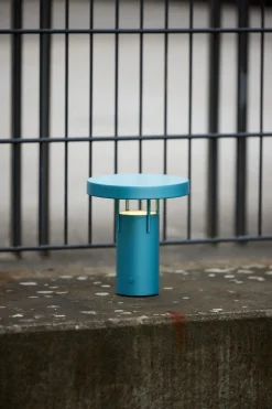 BringMe Portable Lamp Mini Metallic Turquoise