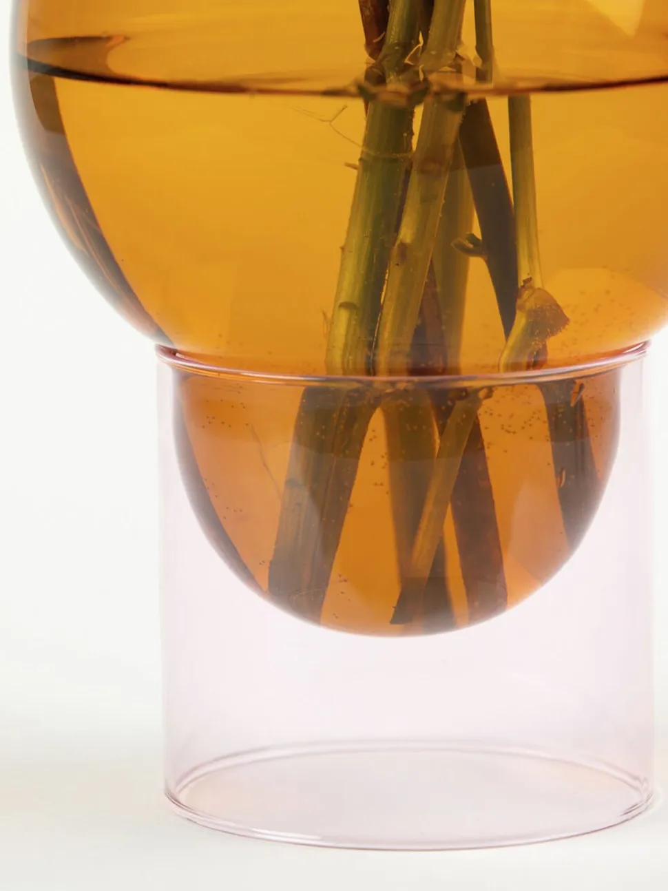 BUBBLE TUBE, LARGE, AMBER/ROSE, 90270A