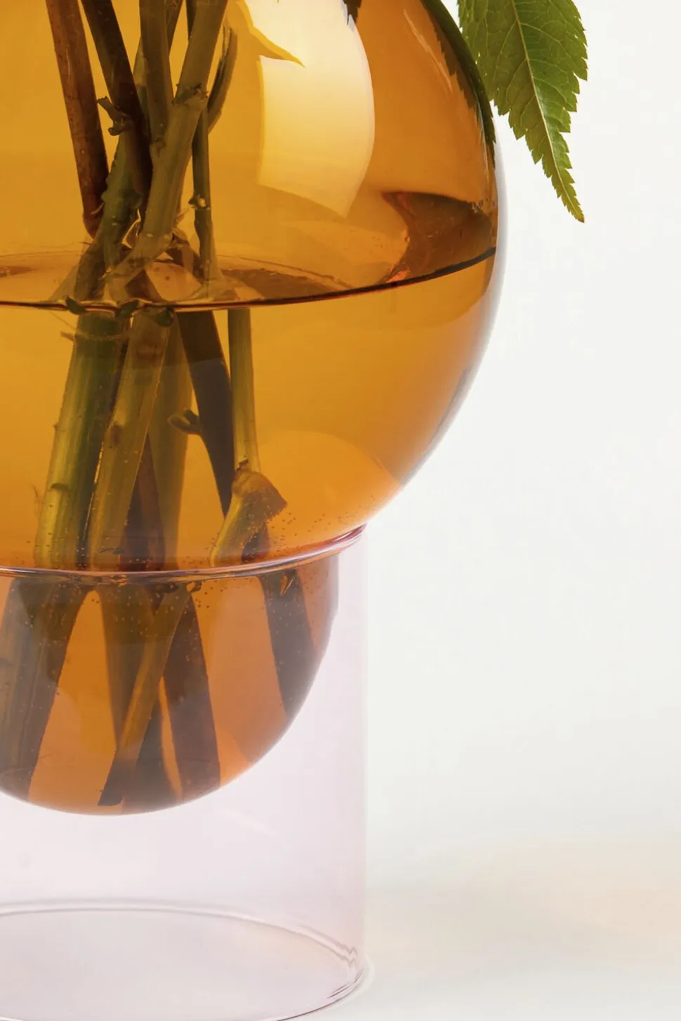 BUBBLE TUBE, LARGE, AMBER/ROSE, 90270A
