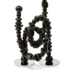 candle holder beads black
