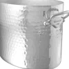 Champagnekøler oval 26 x 20 cm Hamret Aluminium