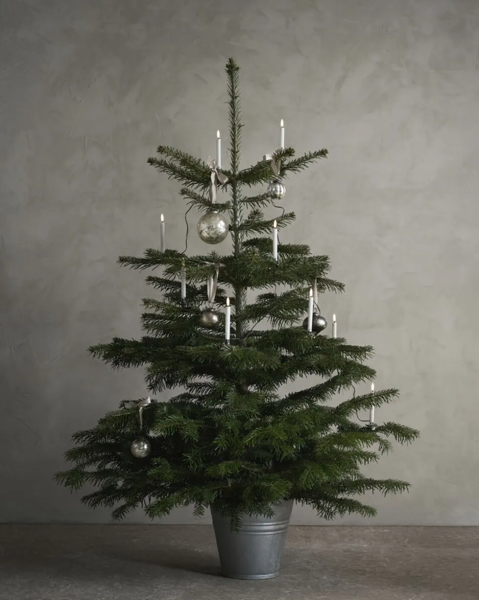 Christmas string, 12 candles, USB-C, White, 1,3x11 cm