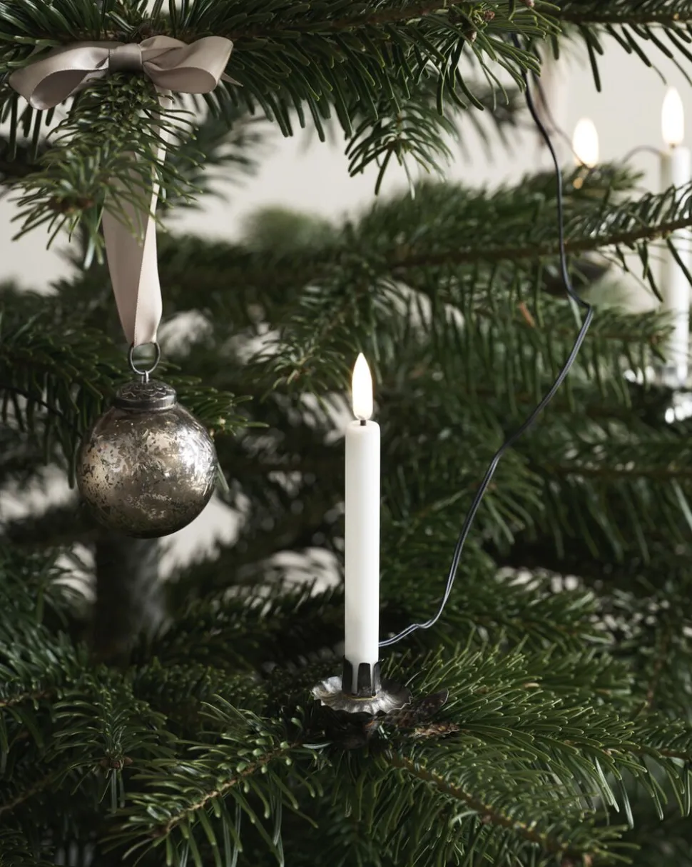 Christmas string, 12 candles, USB-C, White, 1,3x11 cm