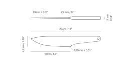 CK16 - Chefs knife - Drop Forged