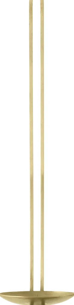 Clip Candle Holder H34, Wall, Brass